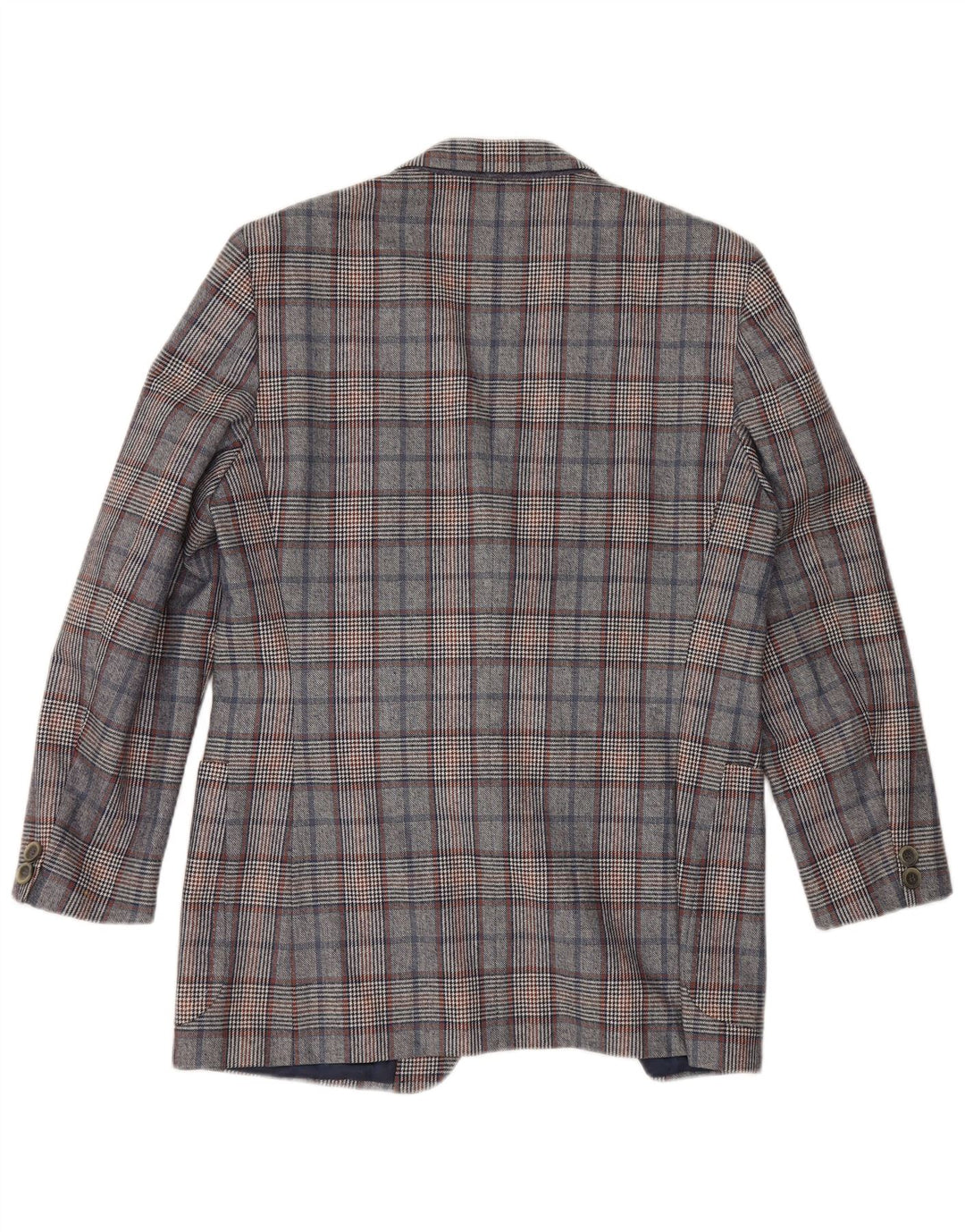 Quantas Γυναικείο σακάκι Longline Blazer UK 14 Medium Blue Houndstooth