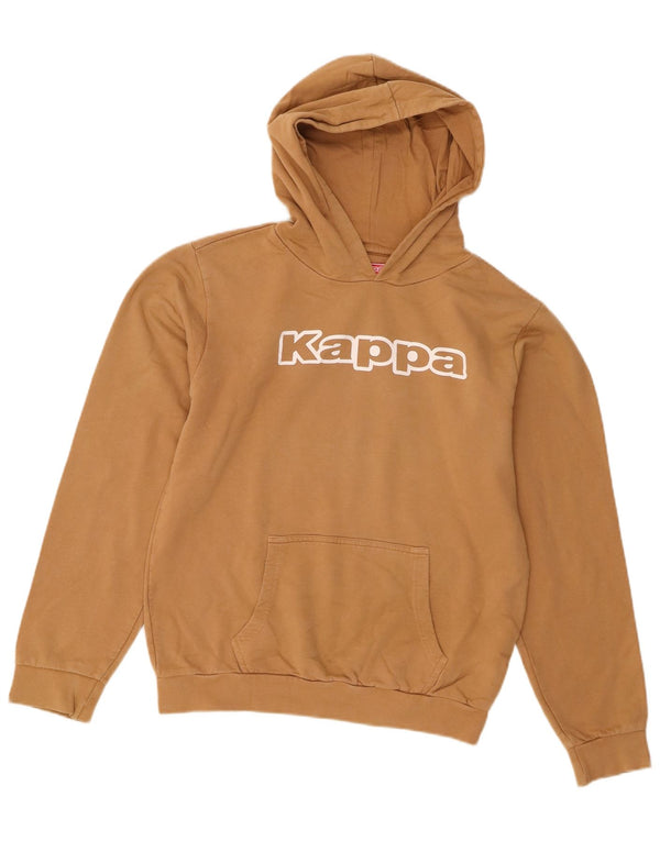 Kappa Boys Graphic Hoodie Jumper 15-16 Years Beige Cotton