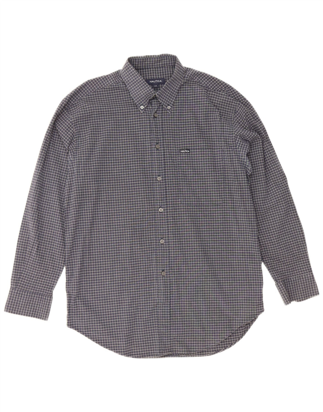 Ανδρικό πουκάμισο Nautica Large Navy Blue Check Cotton