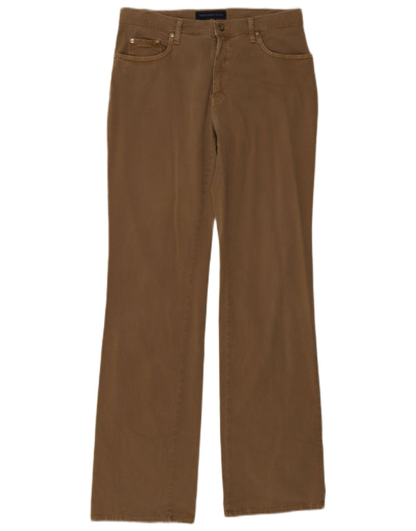 Trussardi Γυναικείο Bootcut Casual Παντελόνι IT 46 Large W30 L32 Χακί Βαμβακερό