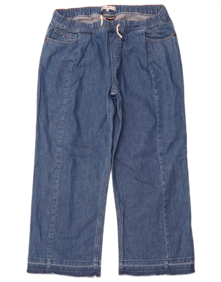 TOMMY HILFIGER Κοριτσίστικα τζιν Capri Wide Leg 15-16 ετών W28 L23 Μπλε βαμβακερό