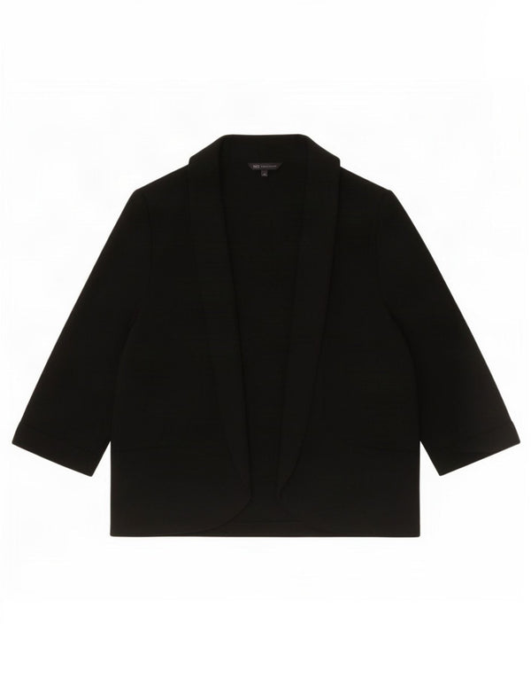 Marks & Spencer Γυναικεία Ζακέτα 3/4 με ανοιχτό μανίκι UK 16 Large Black
