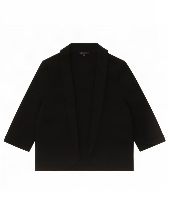 Marks & Spencer Γυναικεία Ζακέτα 3/4 με ανοιχτό μανίκι UK 16 Large Black