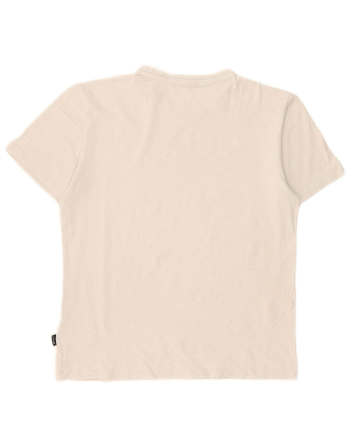 Liu Jo Ανδρικό γραφικό T-Shirt Top Μικρό λευκό βαμβακερό