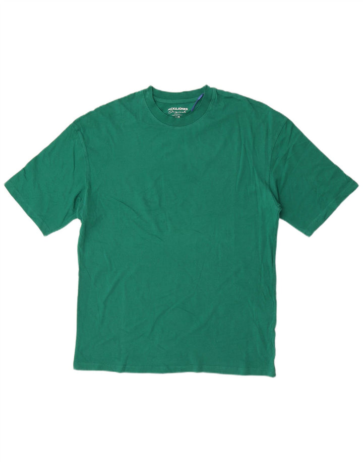 Jack & Jones Ανδρικό T-Shirt κανονικό μπλουζάκι από μεσαίο πράσινο βαμβάκι