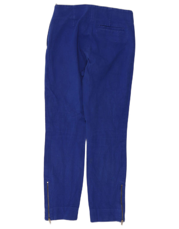 COS Womens Straight Cropped Trousers EU 34 XS W26 L24 Blue Cotton