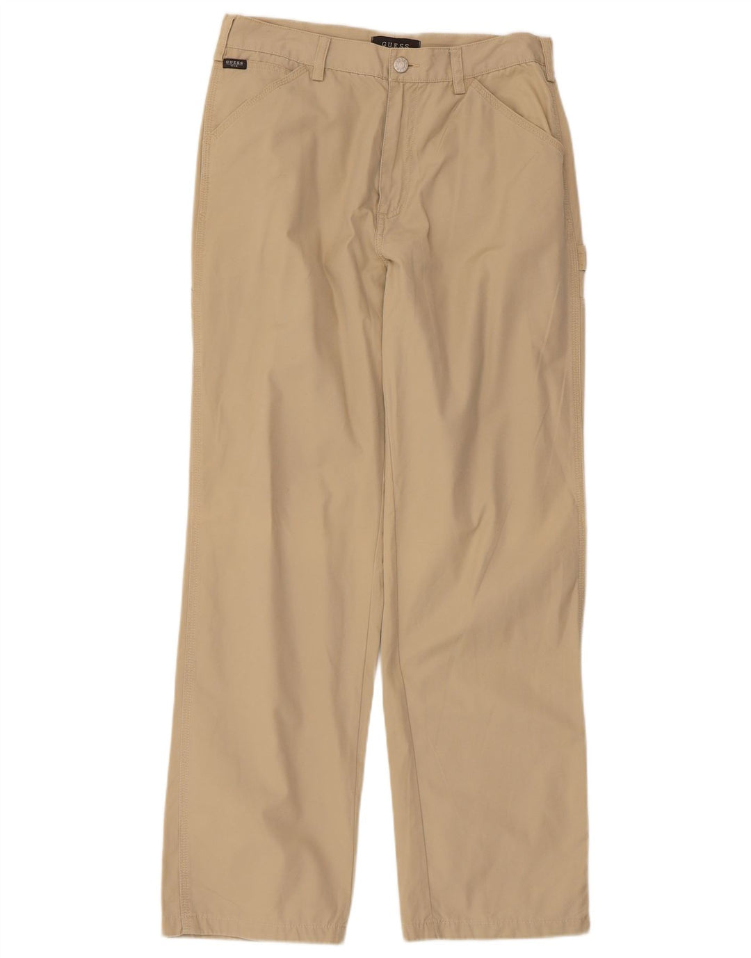 Ανδρικό παντελόνι Guess Straight Cargo W32 L30 Μπεζ βαμβακερό
