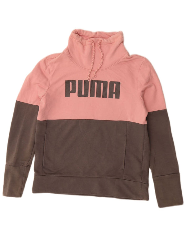 Γυναικείο γραφικό φούτερ Puma Jumper UK 14 Μεσαίο ροζ χρώμα, βαμβακερό