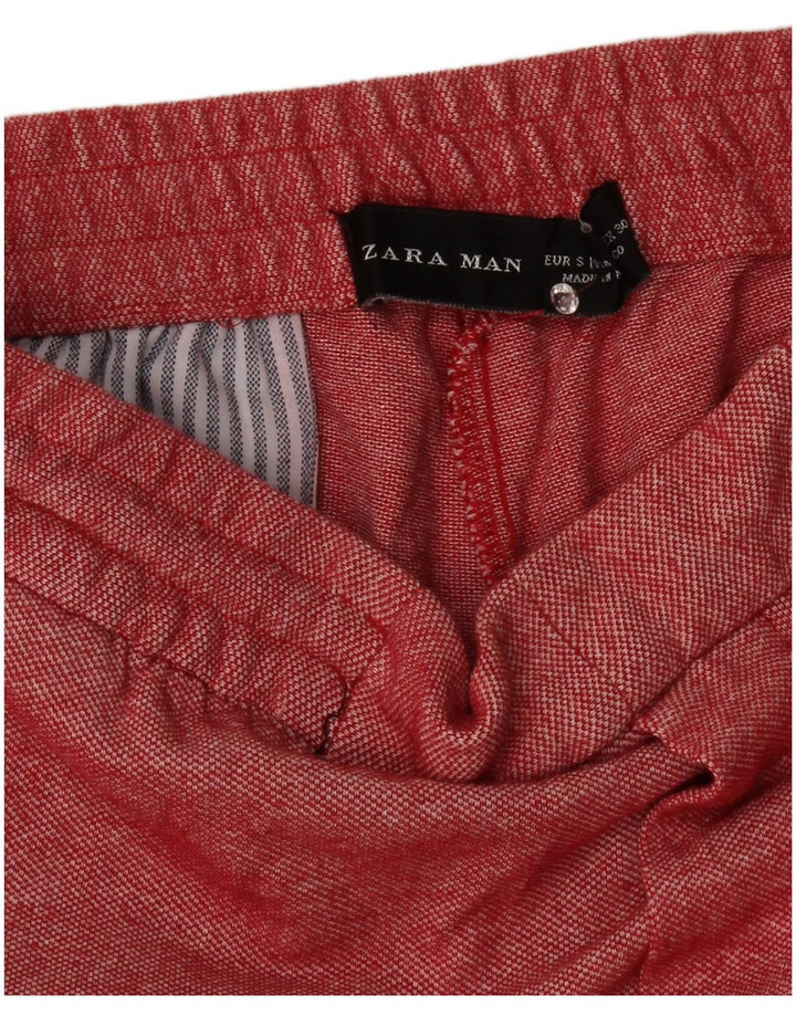 Ανδρικό αθλητικό σορτς Zara σε μικρό κόκκινο χρώμα