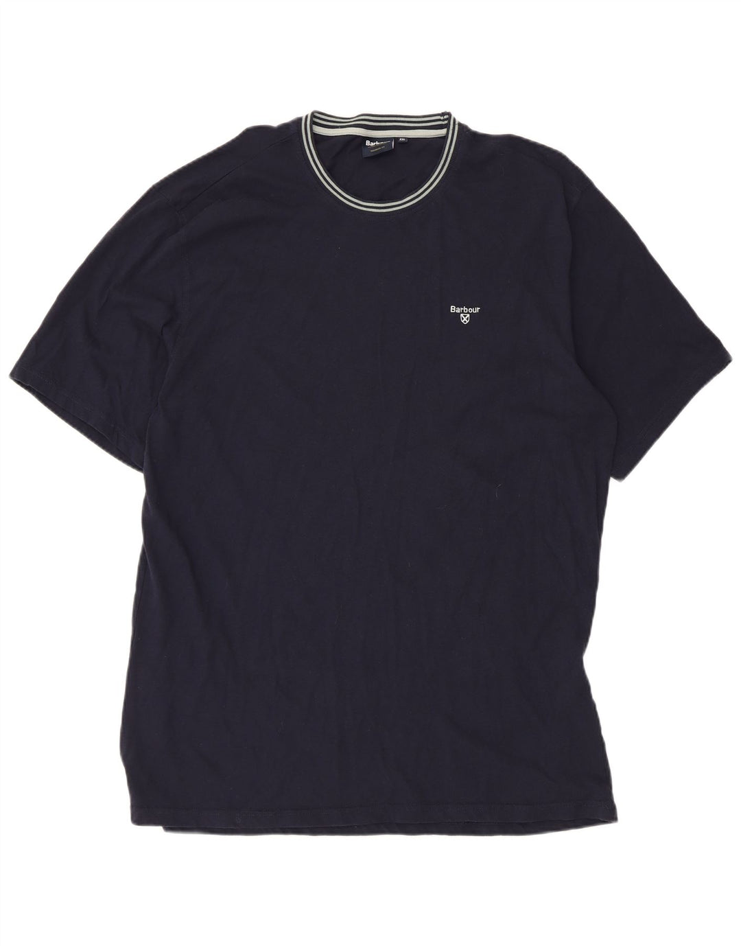 Ανδρικό T-Shirt Barbour Top 2XL Navy Blue Cotton