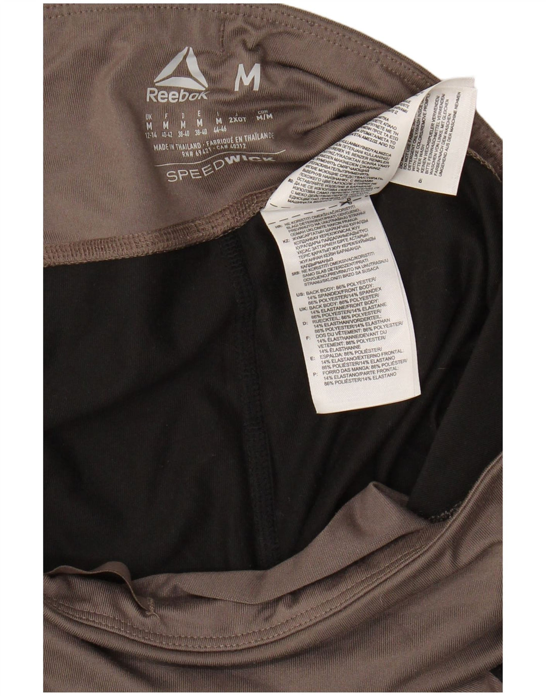 Γυναικεία γραφικά κολάν REEBOK UK 12/14 Medium Grey Colorblock Polyester