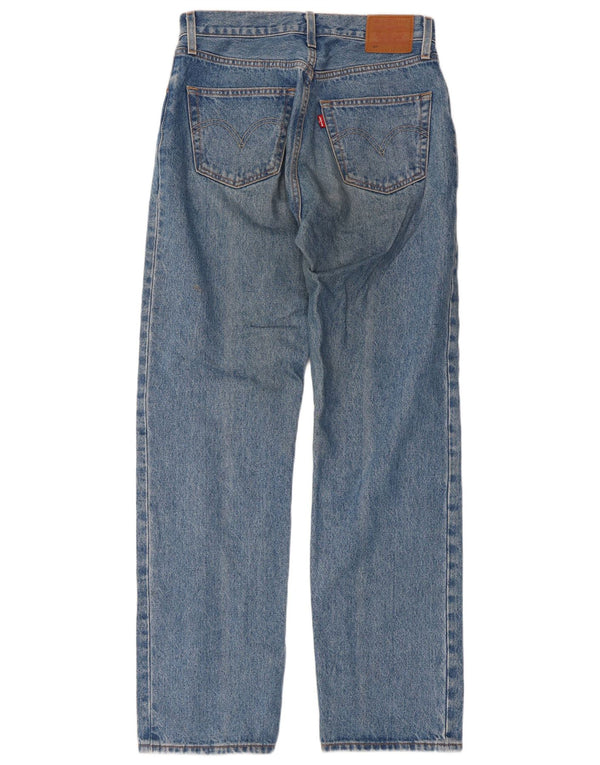 Levi's Womens 501 Straight Jeans W26 L32 Blue Cotton