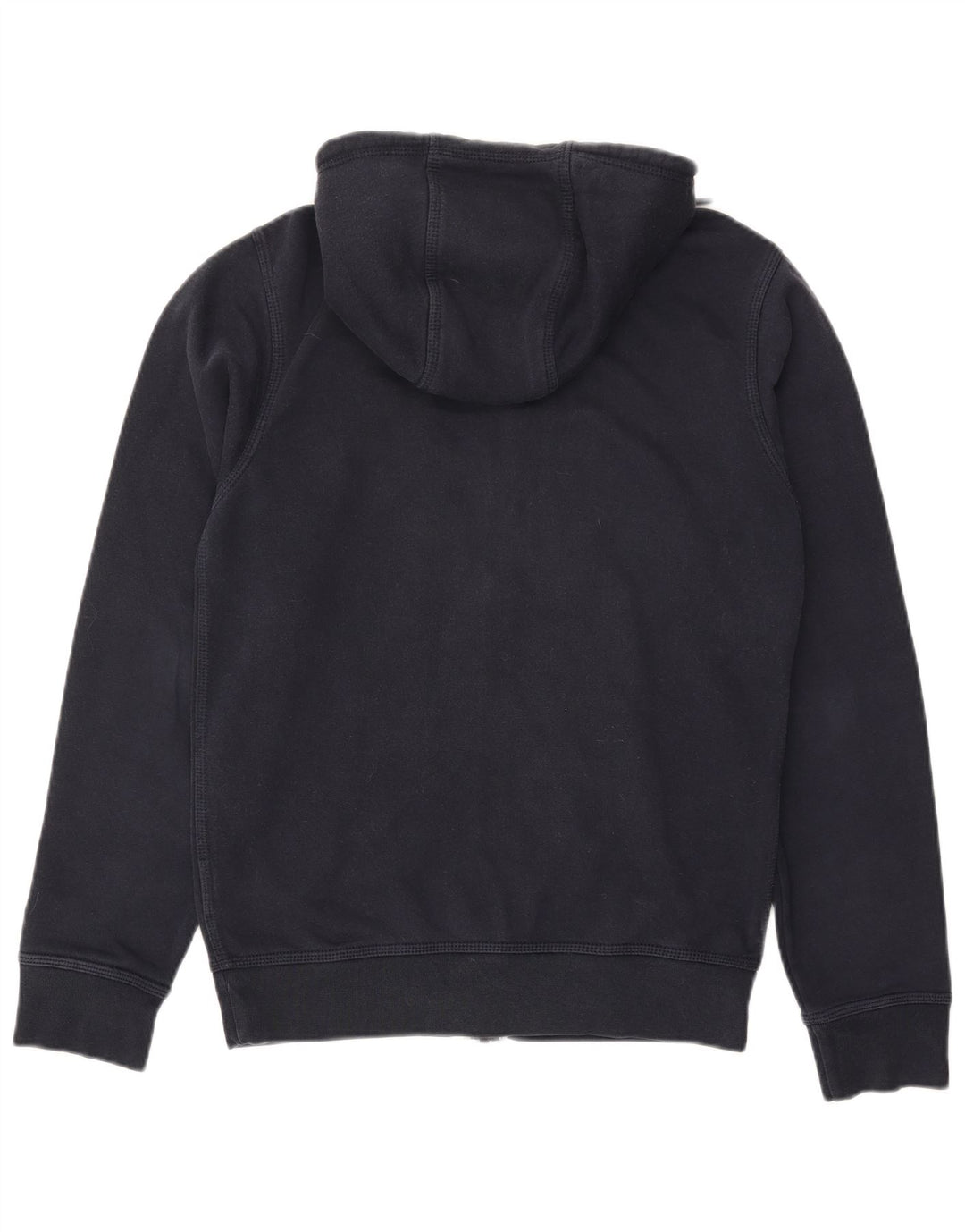 NIKE Mens Zip Hoodie Sweater Small Navy Blue Cotton