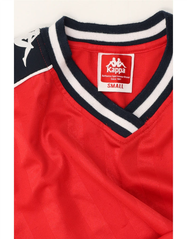Ανδρικό γραφικό T-Shirt KAPPA Top Small Red Colourblock