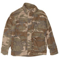 Topshop Γυναικείο Utility Μπουφάν UK 10 Small Khaki Camouflage Cotton