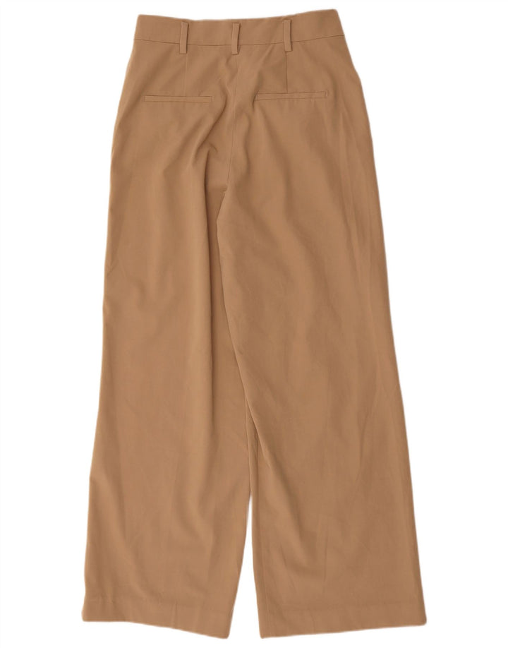 Zara Γυναικείο Φαρδύ Παντελόνι Chino Μεσαίο W28 L30 Καφέ Πολυεστέρας