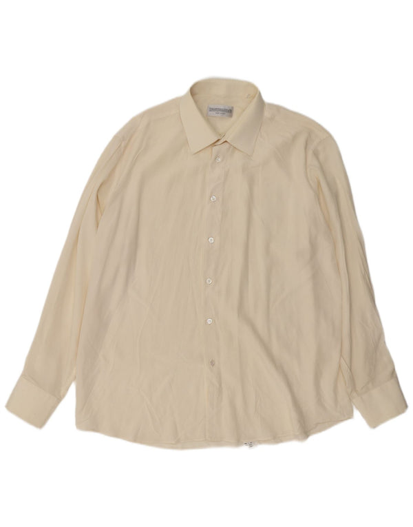 PANCALDI & B Mens Shirt Size 43 17 XL Off White
