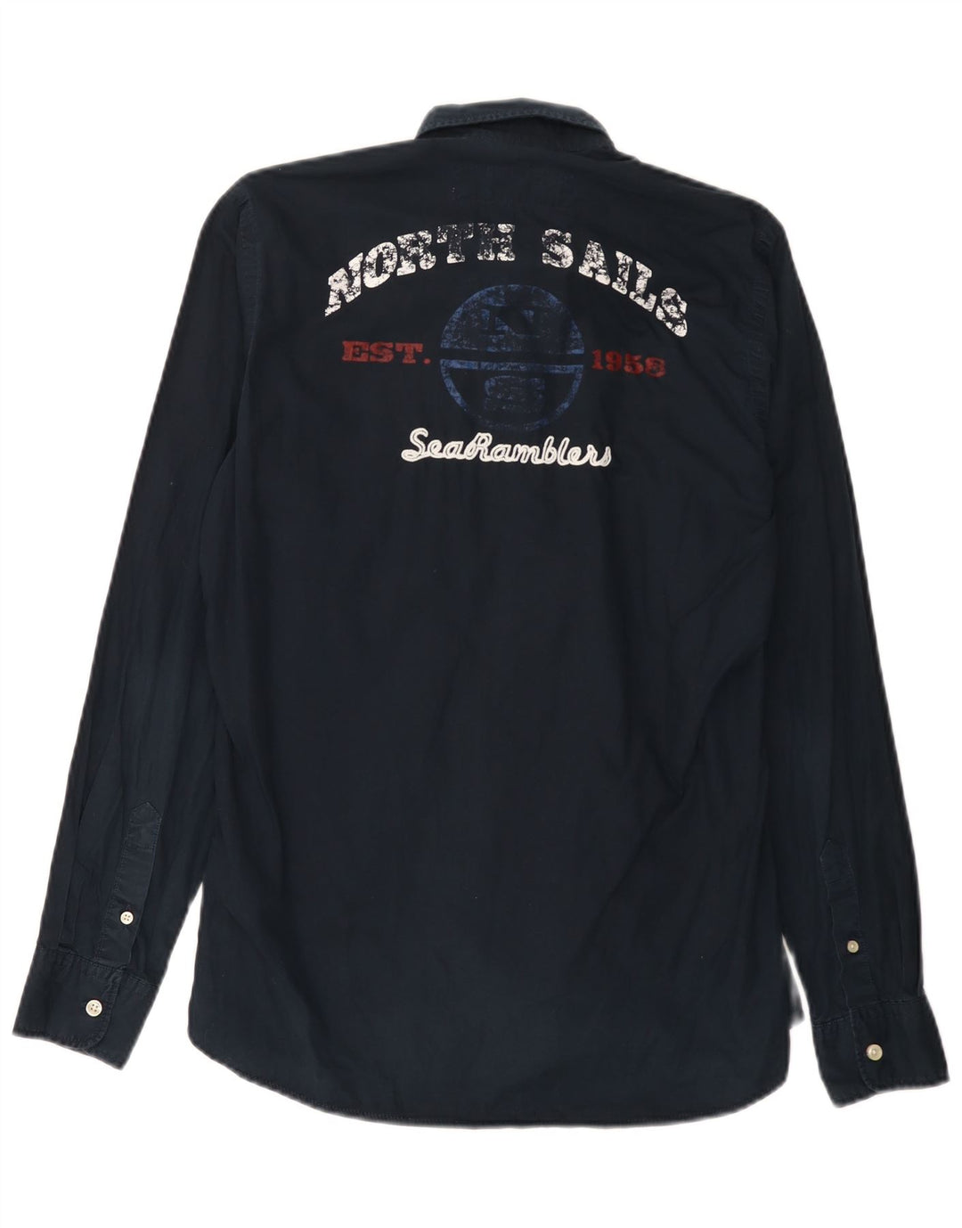 Ανδρικό γραφικό πουκάμισο North Sails Μικρό Navy Blue βαμβακερό