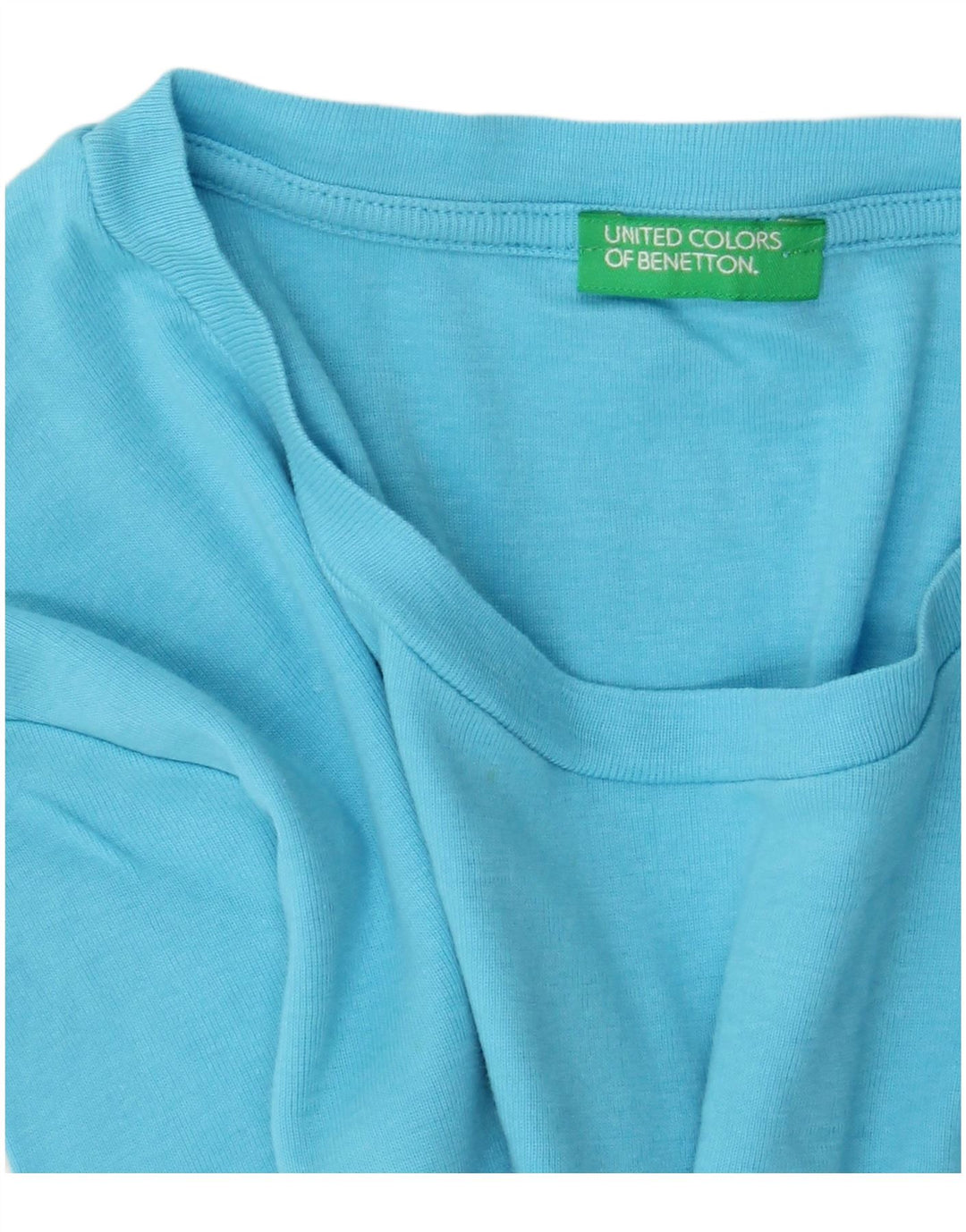 Γυναικείο γραφικό μπλουζάκι Benetton Top UK 14 Medium Blue