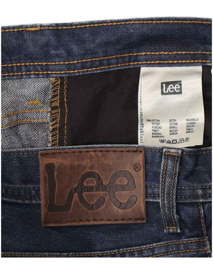 Lee Mens Denver Straight Jeans W33 L30 Blue Cotton