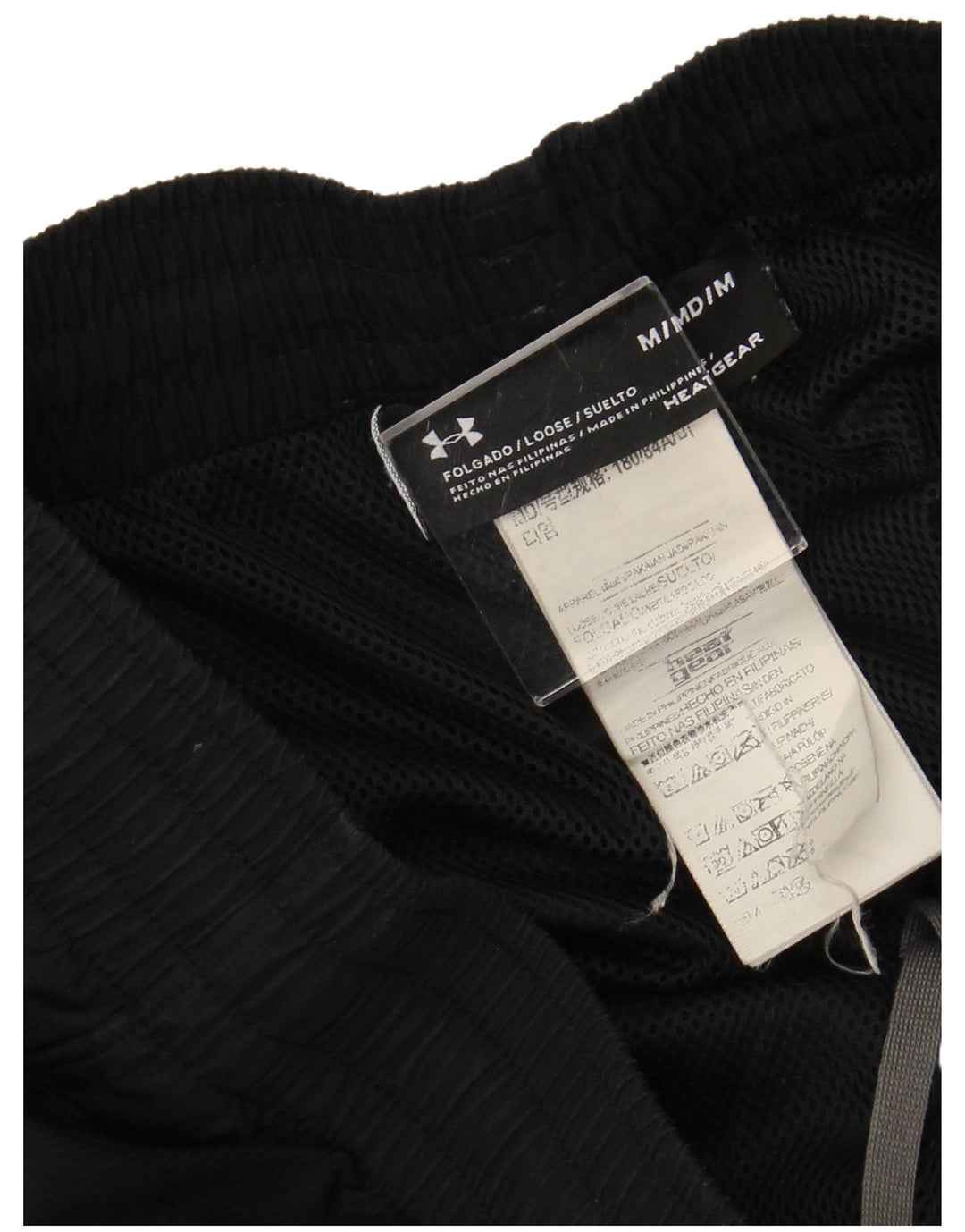 Ανδρική φόρμα αθλητικής φόρμας UNDER Armor Heat Gear Graphic Παντελόνι Μεσαίο Μαύρο