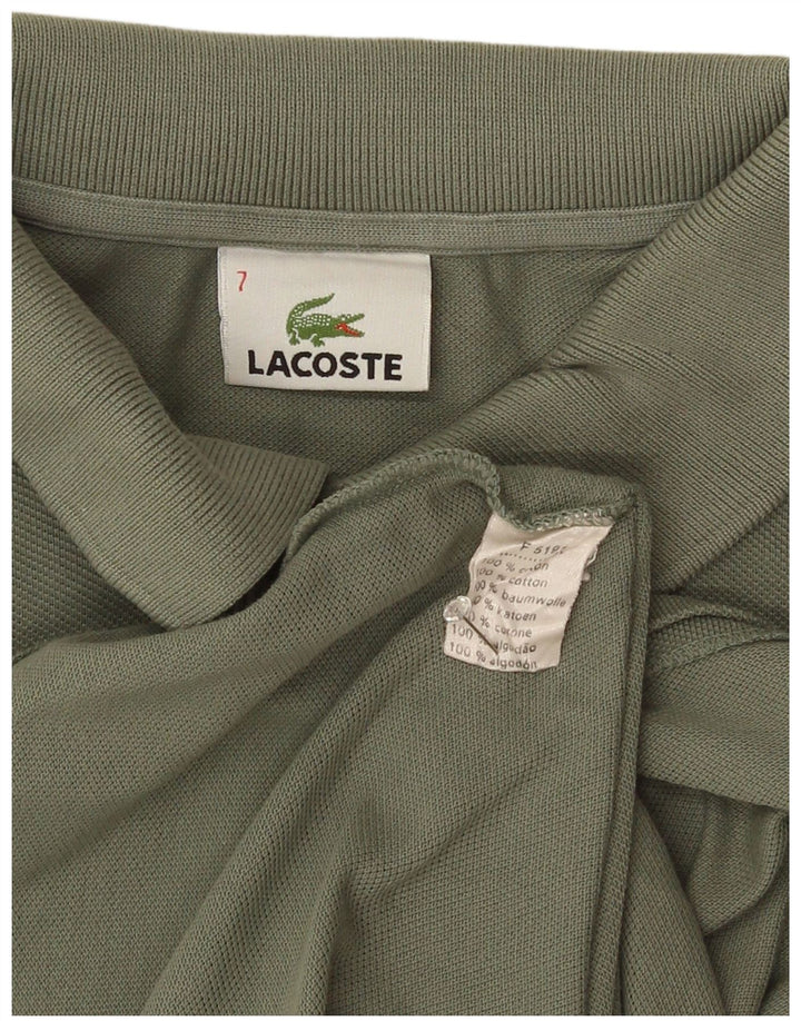 Ανδρικό πουκάμισο πόλο Lacoste Νούμερο 7 2XL Χακί βαμβακερό