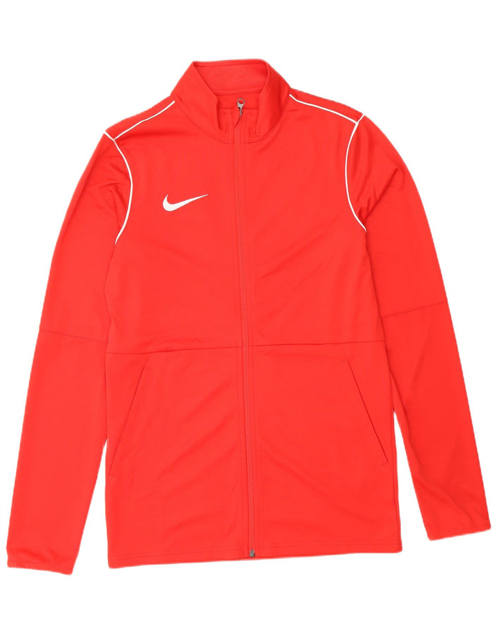 Ανδρική φόρμα γυμναστικής Nike γραφική Dri Fit Μπουφάν από μικρό κόκκινο πολυεστέρα