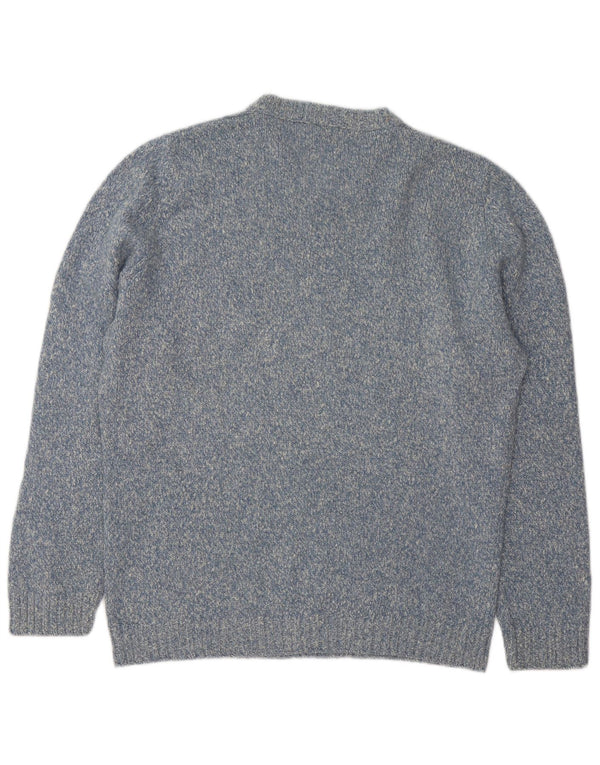 Ανδρικό πουλόβερ Gran Sasso Crew Neck Jumper IT 48 Medium Blue Flecked Cashmere