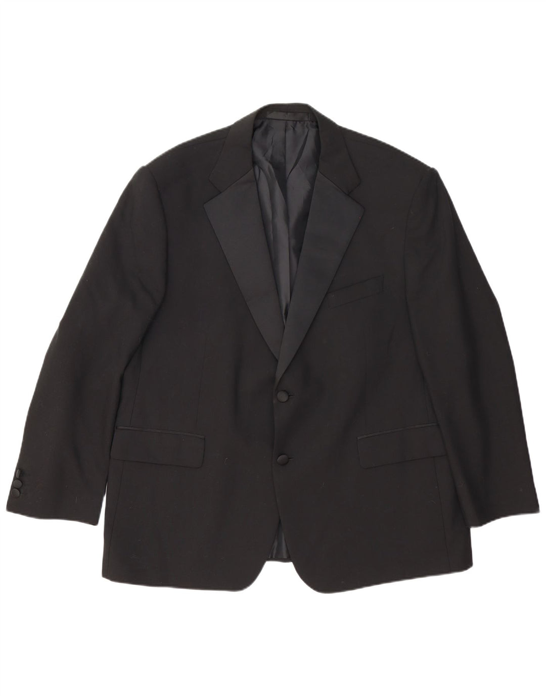 Marks & Spencer Ανδρικό σακάκι σακάκι 2 κουμπιών UK 46 XL μαύρο μαλλί