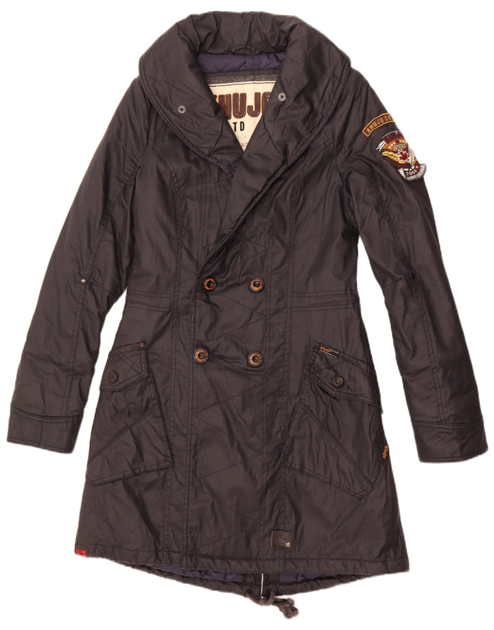 KHUJO Γυναικείο μπουφάν Parka UK 10 Small Black