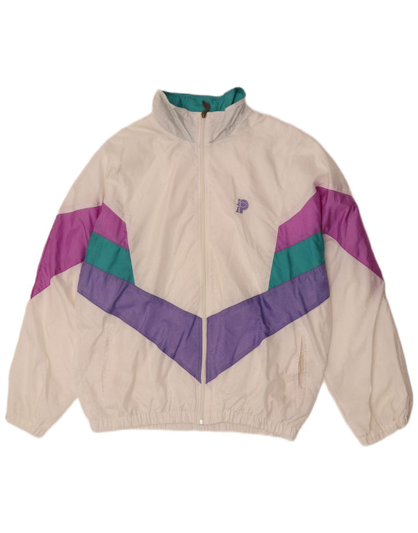 Ανδρική φόρμα Pro Ace Top Jacket Large Off White Colourblock Polyamide