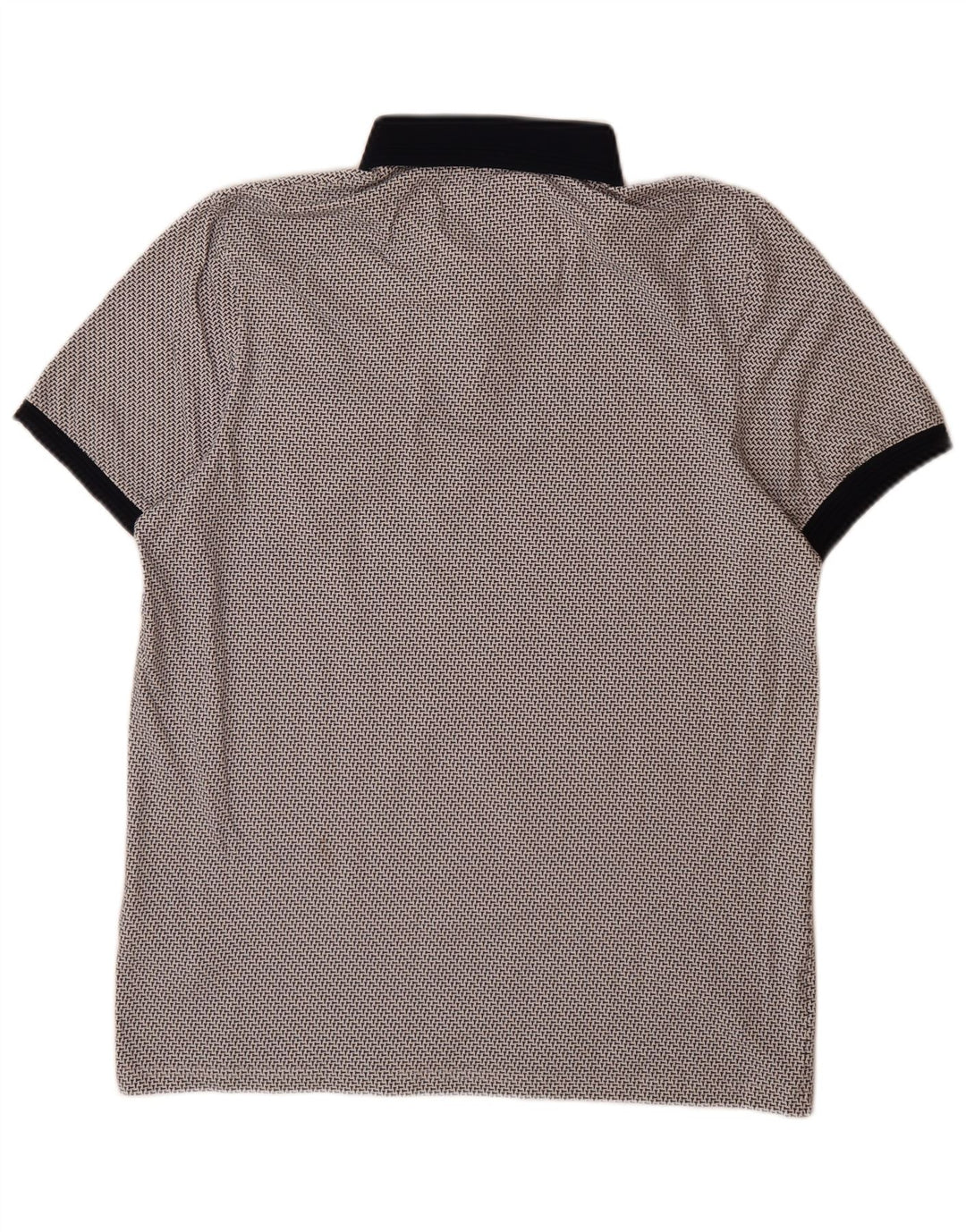 Ted Baker Ανδρικό πουκάμισο Polo Νούμερο 4 Μεγάλο βαμβακερό γκρι στίγματα