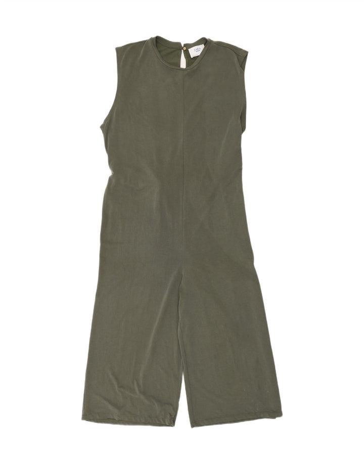 ZARA Womens Jumpsuit UK 10 Small  Grey Modal Vintage Zara and Second-Hand Zara from Messina Hembry 