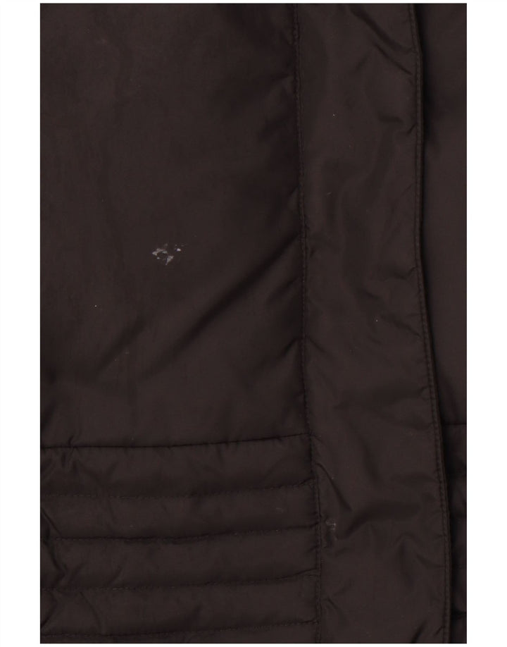 TRUSSARDI JEANS Γυναικείο παλτό με επένδυση IT 48 XL Μαύρο Πολυαμίδιο