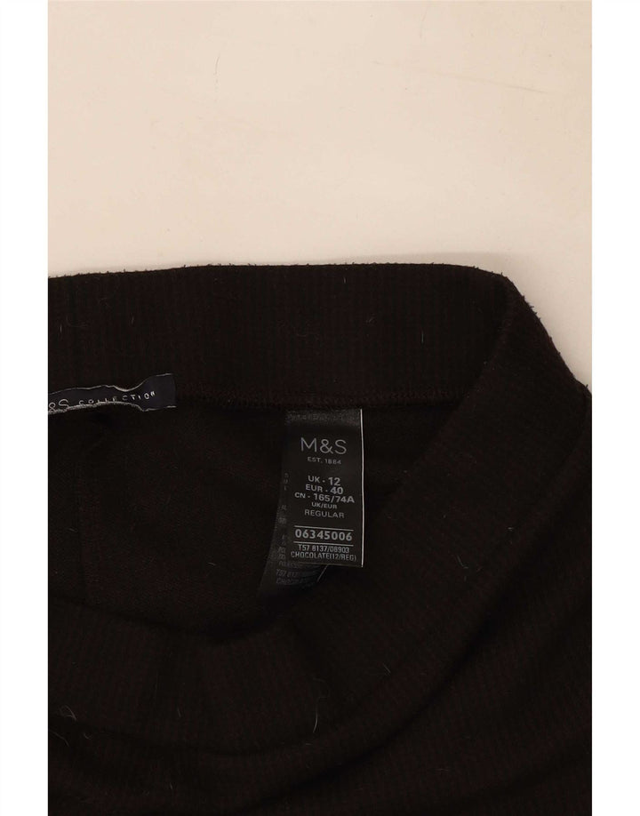 Marks & Spencer Γυναικεία κολάν Crop UK 12 Medium Brown Polyester