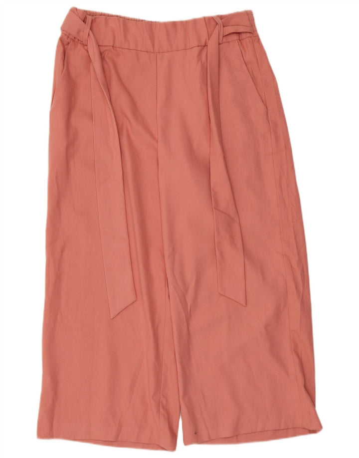 Zara Γυναικείο Παντελόνι Capri Μεγάλο W30 L22 Ροζ
