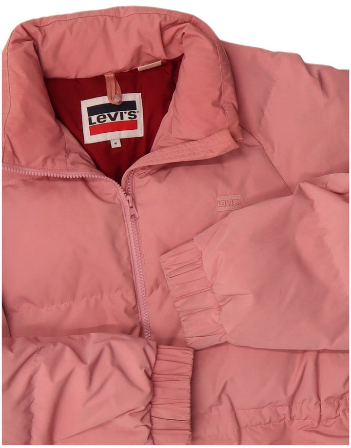 Levi's γυναικείο μπουφάν με επένδυση UK 14 Medium Pink Polyester