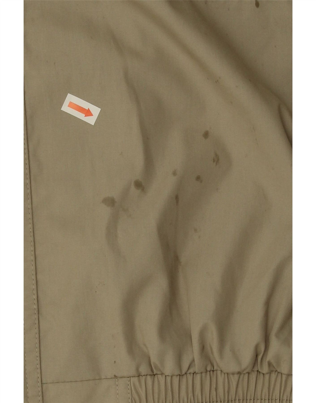 VINTAGE Mens Bomber Jacket UK 42 XL Beige Polyester Vintage Vintage and Second-Hand Vintage from Messina Hembry 