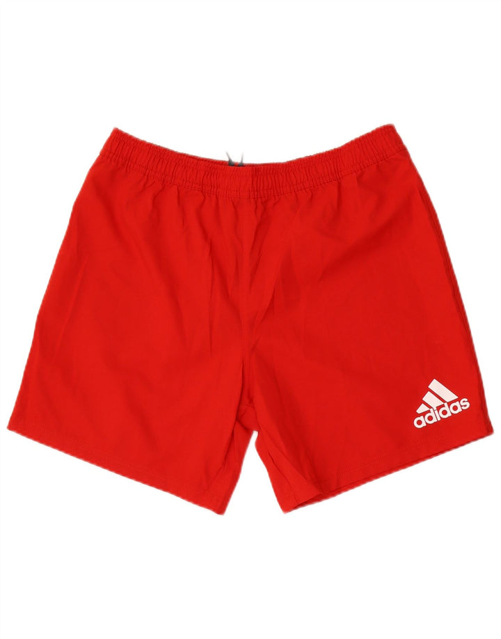 Ανδρικό αθλητικό σορτς Adidas μεγάλο κόκκινο πολυεστέρα
