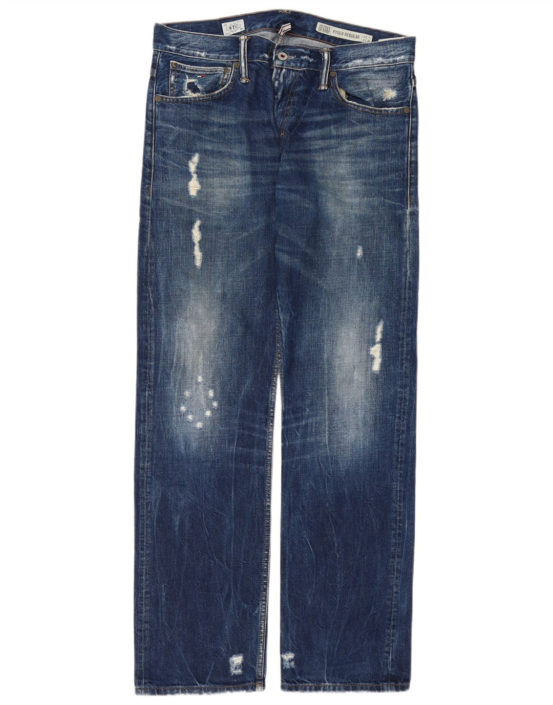 TOMMY HILFIGER Ανδρικό τζιν Ryder Distressed Straight W34 L34 Μπλε βαμβακερό