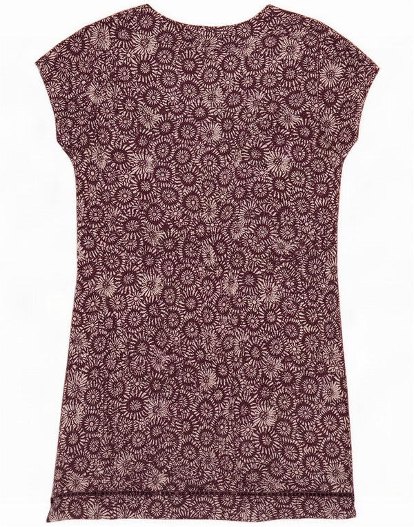 White Stuff Γυναικεία κοντά μανίκια τουνίκ Φόρεμα UK 12 Medium Purple Floral