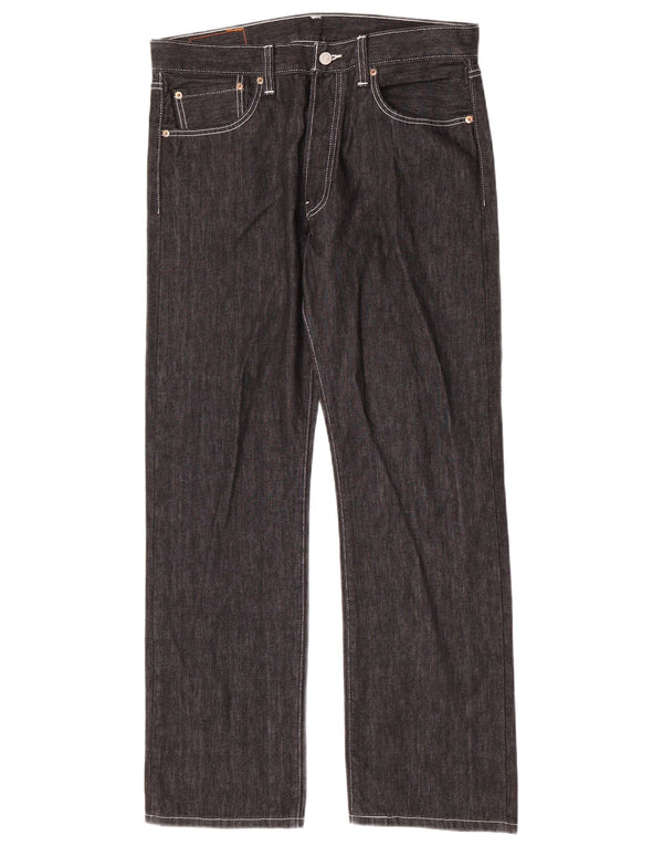 Levi's Mens 501 Straight Jeans W34 L30 Μαύρο βαμβακερό