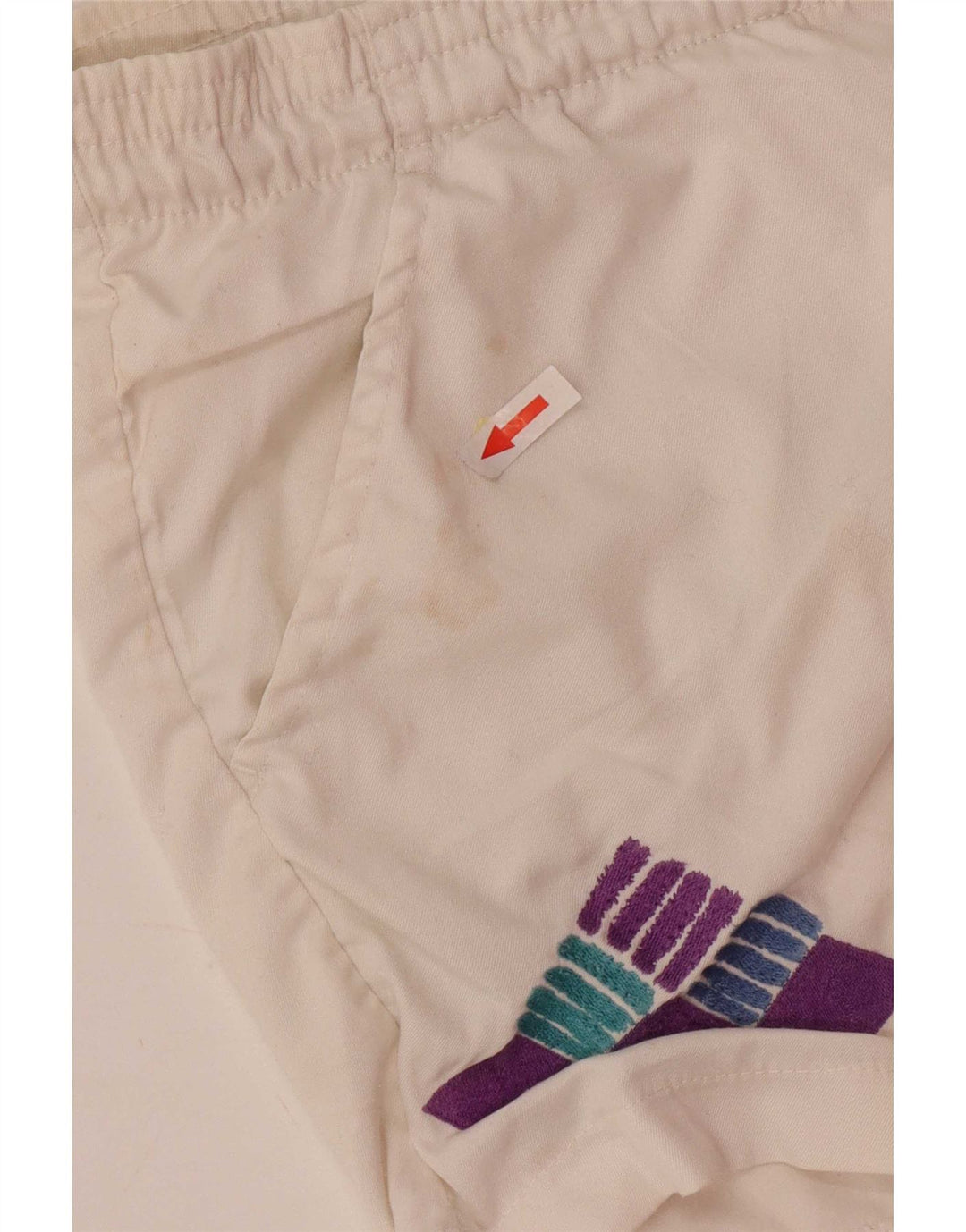 Ανδρικό γραφικό αθλητικό σορτς Sergio Tacchini IT 46 Small White Polyester