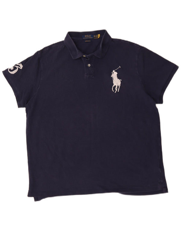 Polo Ralph Lauren Ανδρικό πουκάμισο ράγκμπι Polo 2XL Navy Blue