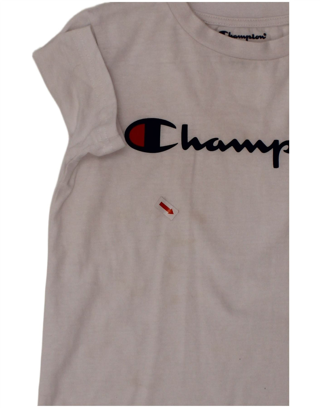 Γραφικό T-Shirt για αγόρι CHAMPION Top 4-5 ετών Λευκό βαμβακερό