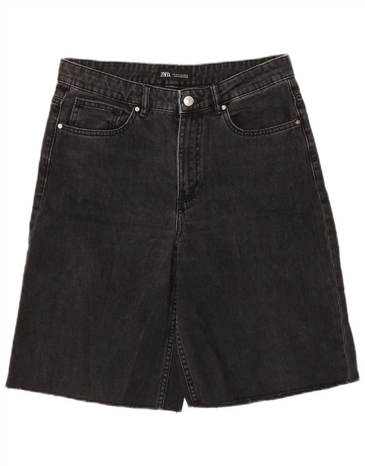 Zara Γυναικείο τζιν σορτς EU 38 Small W28 Γκρι