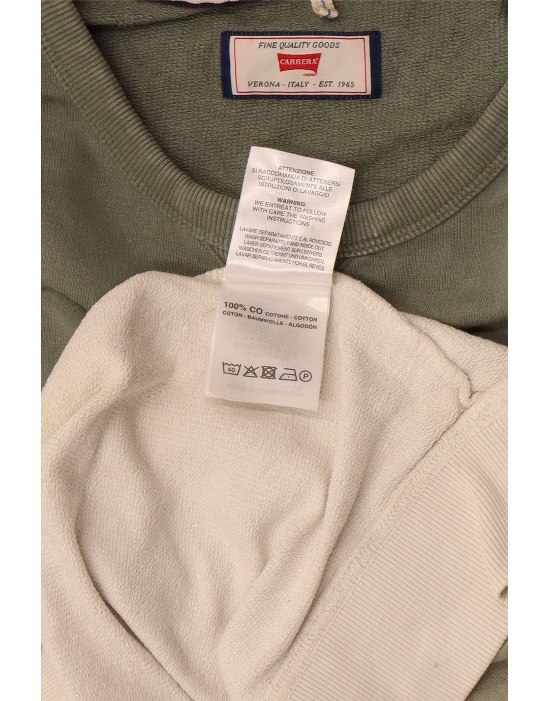 Ανδρικό φούτερ Carrera Jumper Μεγάλο πράσινο χρώμα, βαμβακερό