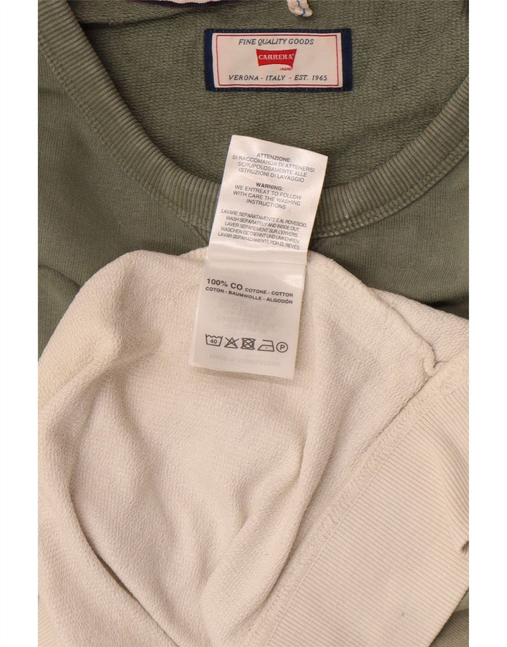 Ανδρικό φούτερ Carrera Jumper Μεγάλο πράσινο χρώμα, βαμβακερό