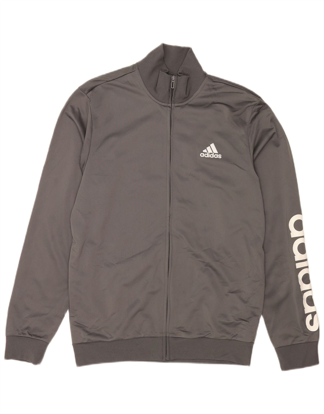 Ανδρική φόρμα γυμναστικής Adidas Top Jacket UK 40/42 Medium Grey Polyester