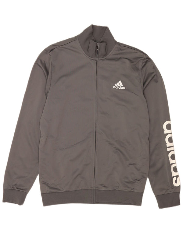 Ανδρική φόρμα γυμναστικής Adidas Top Jacket UK 40/42 Medium Grey Polyester